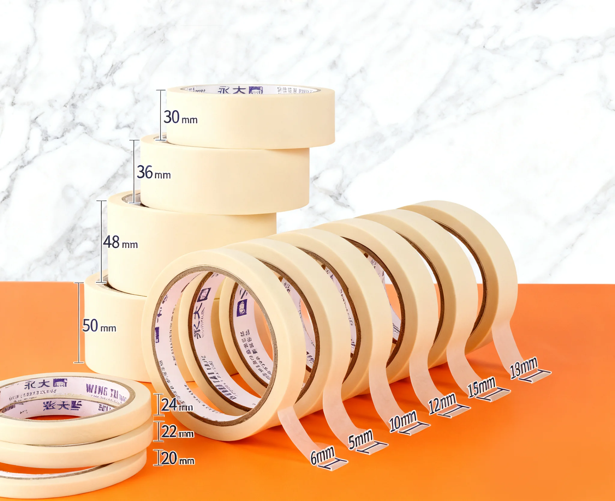 Fita adesiva g128 estudantes de arte podem escrever em folhas, sem resíduos, rasgáveis à mão, compatível com tinta spray, resistente a altas temperaturas