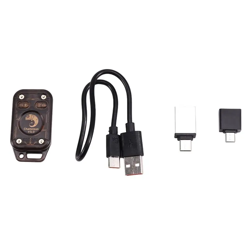 [NEW A09R!】 Chameleon V3.0 Reader Writer RFID Smart Chip Reader+ 5XUID Keychain Smart Card Emulator ID IC 125K 13.56M Tag Co