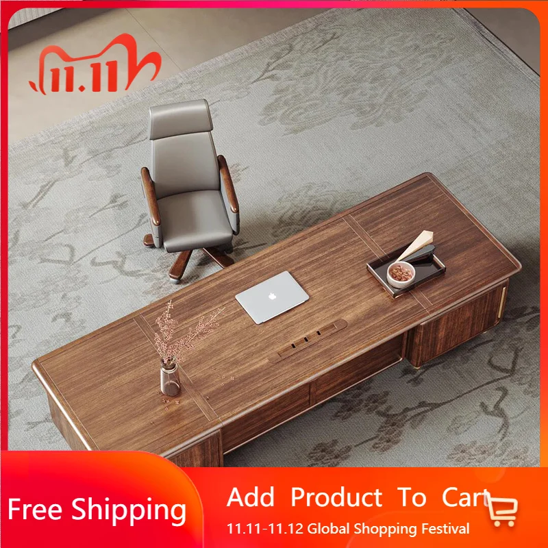 Italian Minimalist Office Desk Luxury Computer Work Executive Corner Office Desk Drawer Chinese Mesa Ordenador  Unique Furniture