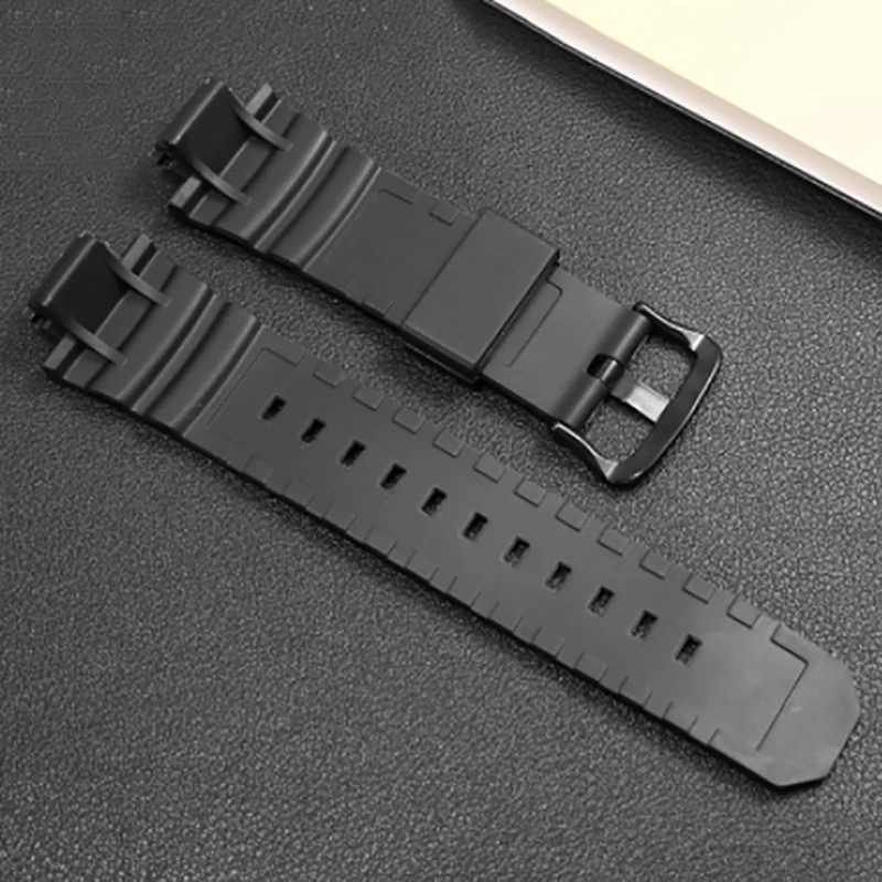 ل كاسيو AW-591 AW-590 AWG-M100 DW5600 DW-5600 G7700 تعديل النايلون حزام الساعات حزام ساعة سيليكون 16 مللي متر سوار مقاوم للماء #6