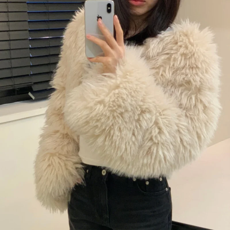 Cappotto di pelliccia da donna chic coreano Sle Calore Dolce pelliccia Faionable Parte superiore del corpo Inverno Nuovo arrivo Alta qualità Ele