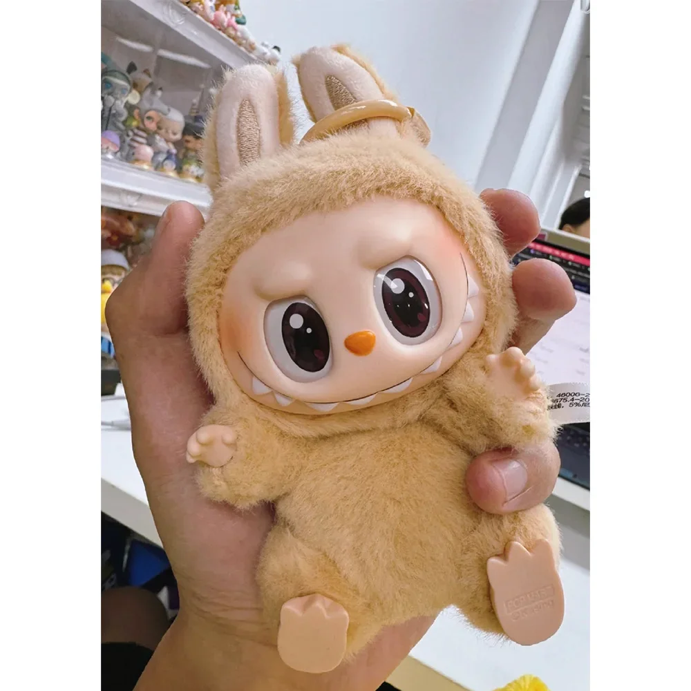 The Monsters Labubu Sitting Party Macaron Vinyl Face 2.0 Series Plush Pendant Doll Labubu Backpack Decor Keychain Girl Gift