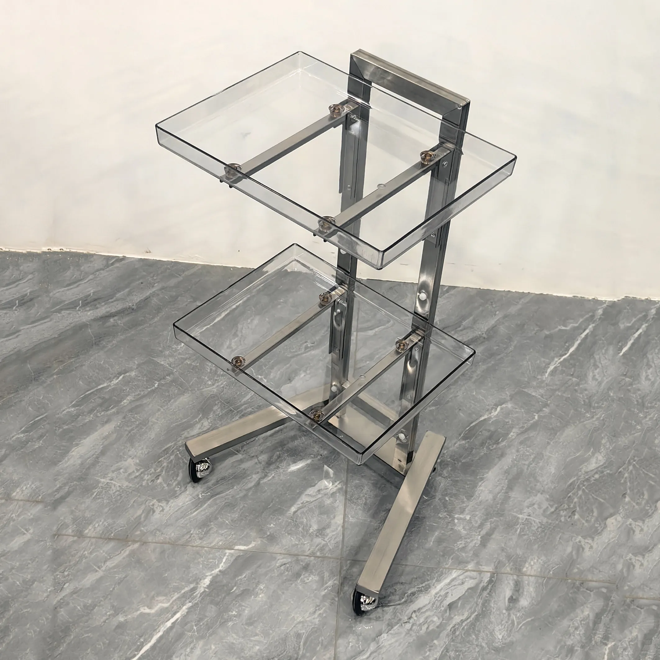 Fashion barber shop hair stylist special perm and dyeing tool trolley hair salon hair beauty folding storage trolley