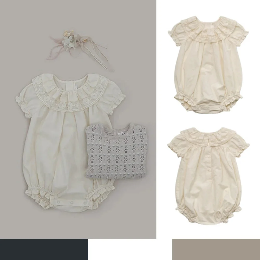tutina-estiva-in-cotone-con-colletto-in-pizzo-colore-crema-per-neonati-maniche-corte-con-colletto-grande-completo-per-gattonare