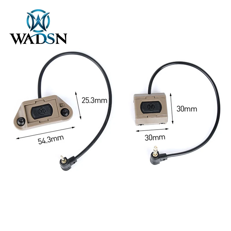 Imagem -06 - Wadsn M300 M600 Pressão Interruptor Remoto Lanterna Modbutton Lite Caber Mlok Keymod Picatinny Trilho Laser Interruptor Dbal a2 Peq15 Ngal