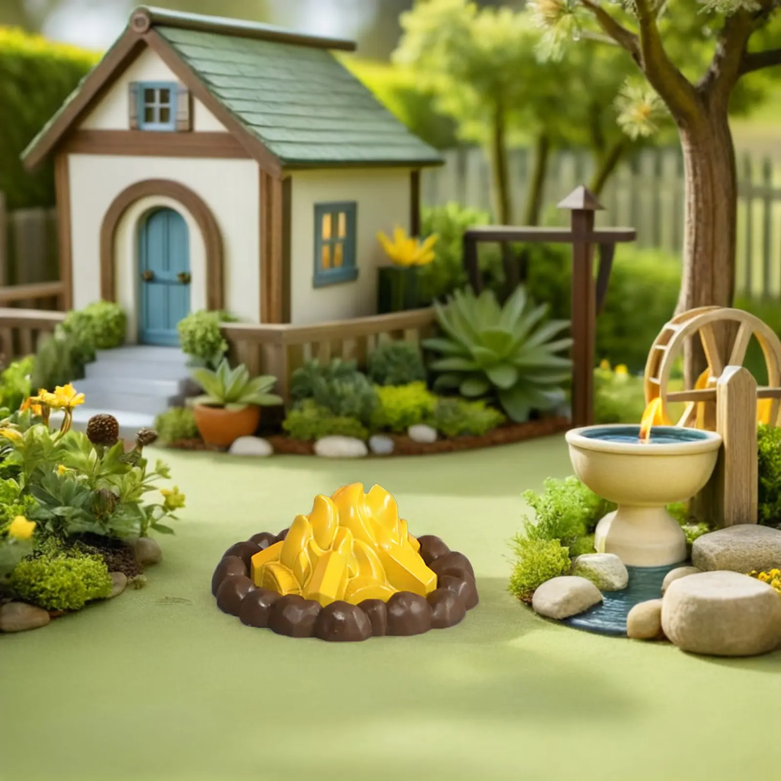 

1Set Wild Bonfire Character PVC Adornment Simulation Scene Teaching Prop Campfire Decoration Wilderness Fire Starting Office