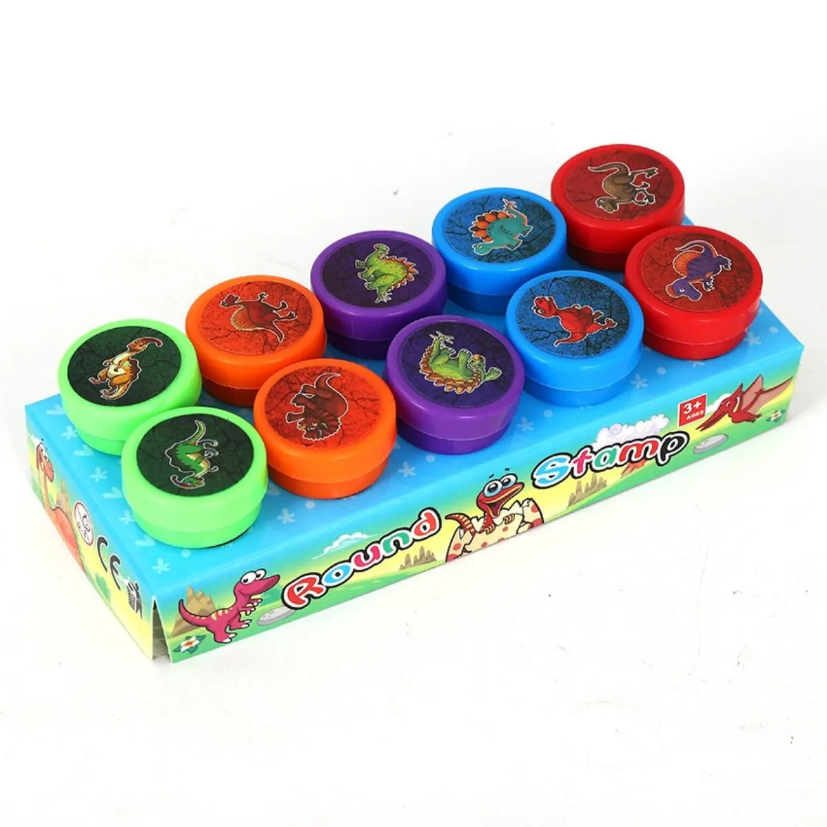 Rodada Stamp Kit para Crianças, Presente Escola, 10pcs