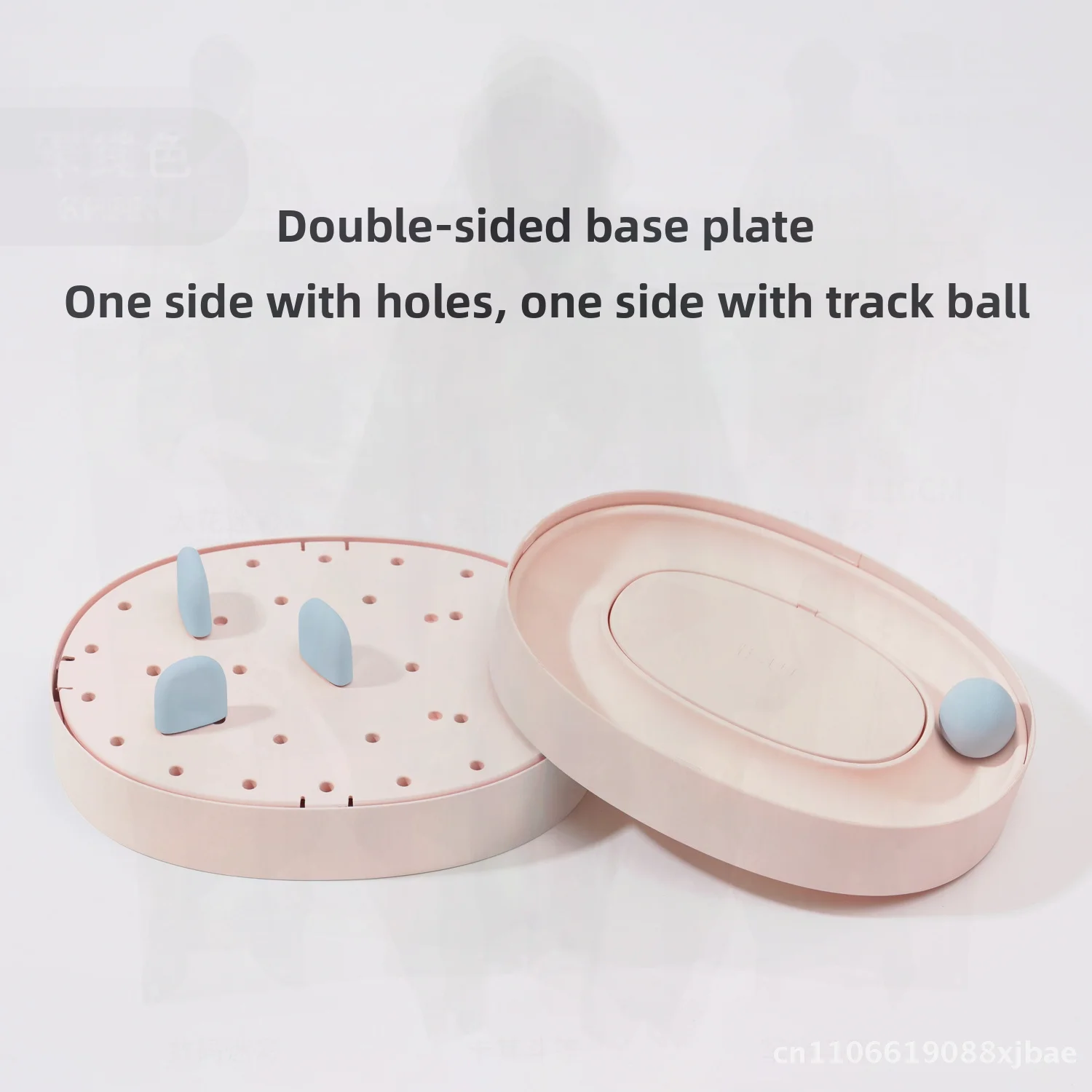 MakeSure Mashu Cave Lele لعبة القط القرص الدوار التفاعلي متعة عصا للقطط PP مستلزمات الحيوانات الأليفة الوردي الأرجواني الأزرق الرمادي الأفوكادو الأخضر #1