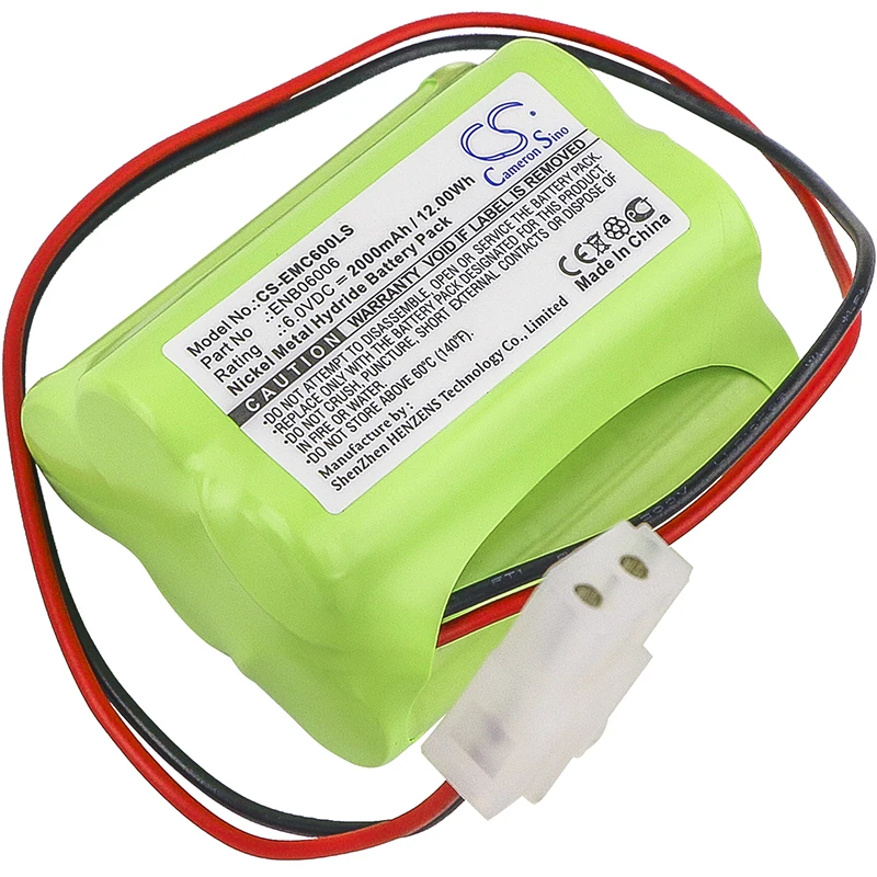 

Ni-MH Emergency Lighting Battery for Prescolite, 6V, 2000mAh , Compatible Models: 10050205, 60401005, DU140, DU264
