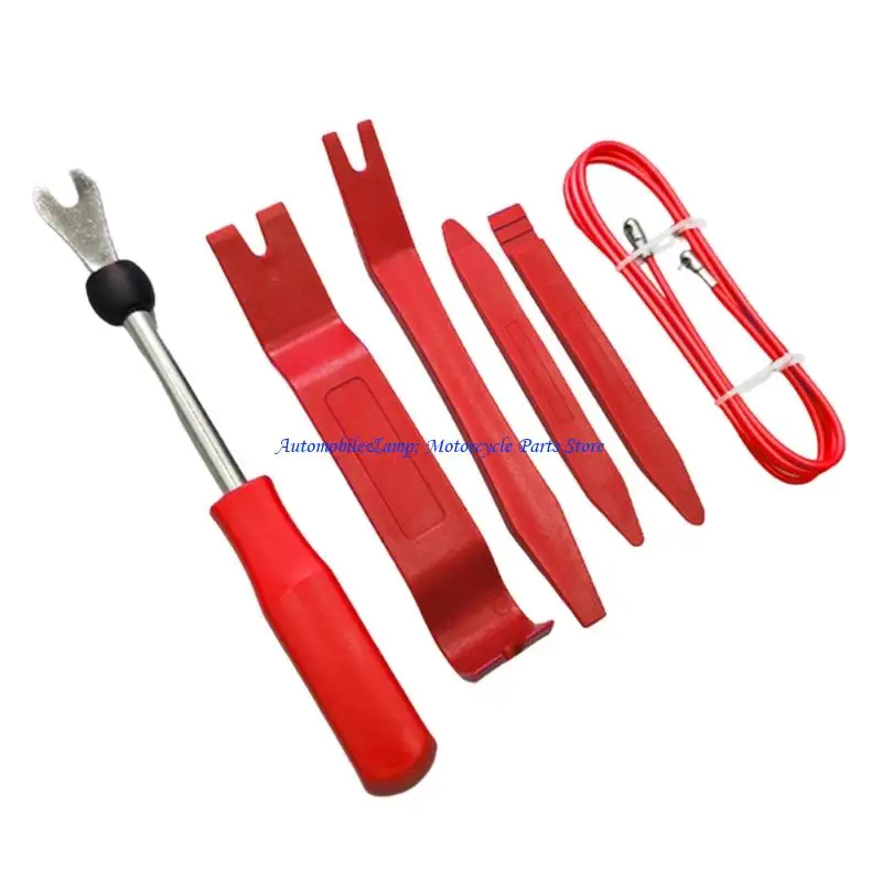 H7BD 6pcs Vehicle Door Panel Removal Tool Suitable for Most Car Models for Scratch Easy Dismantling and Safe Operation