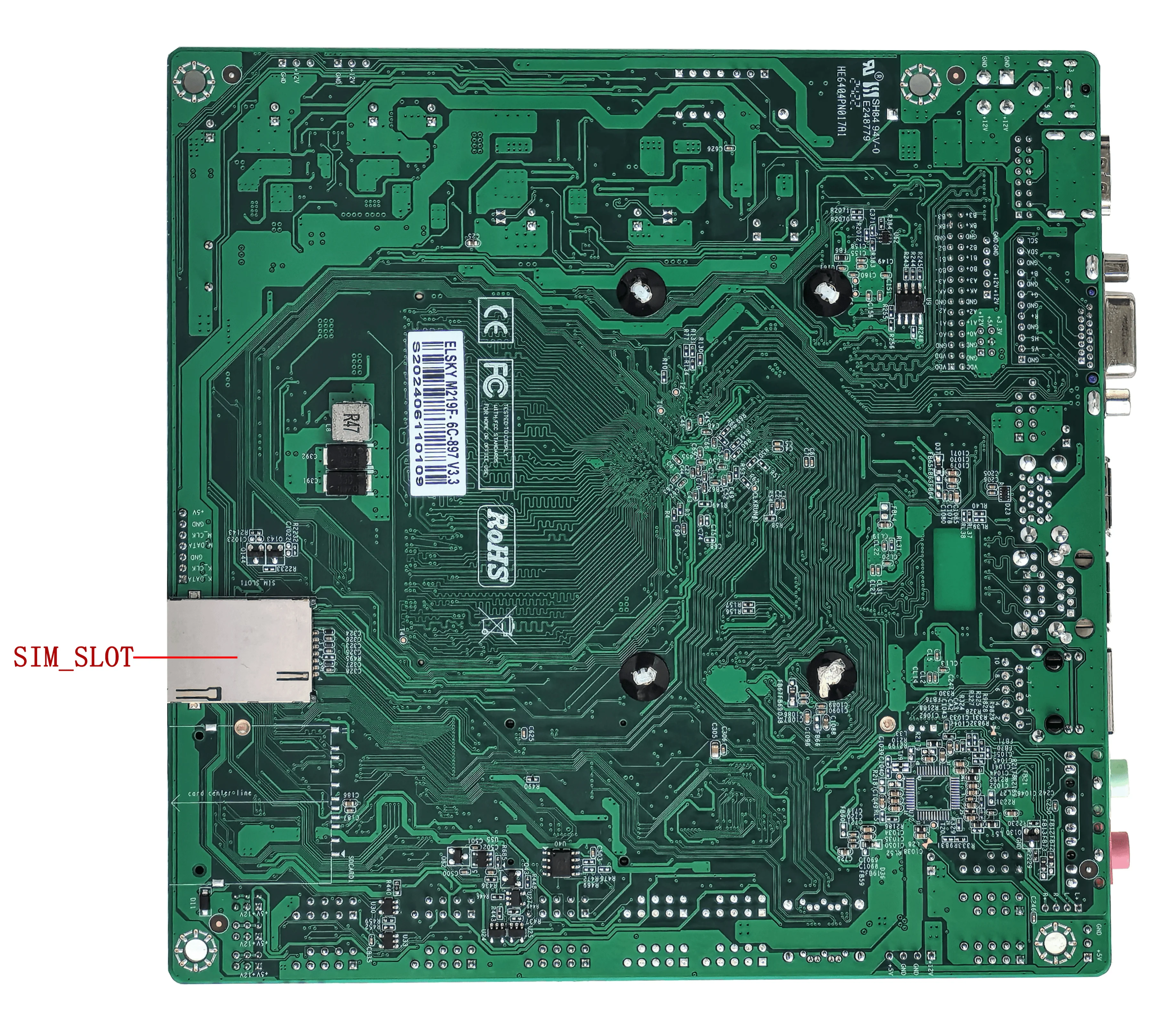 New NEW ELSKY M229F Motherboards Support Celeron J1800/J1900 Pentium J2900 With DDR3 MAX 16GB 6COM Ports Suit for  Windows7/8/10