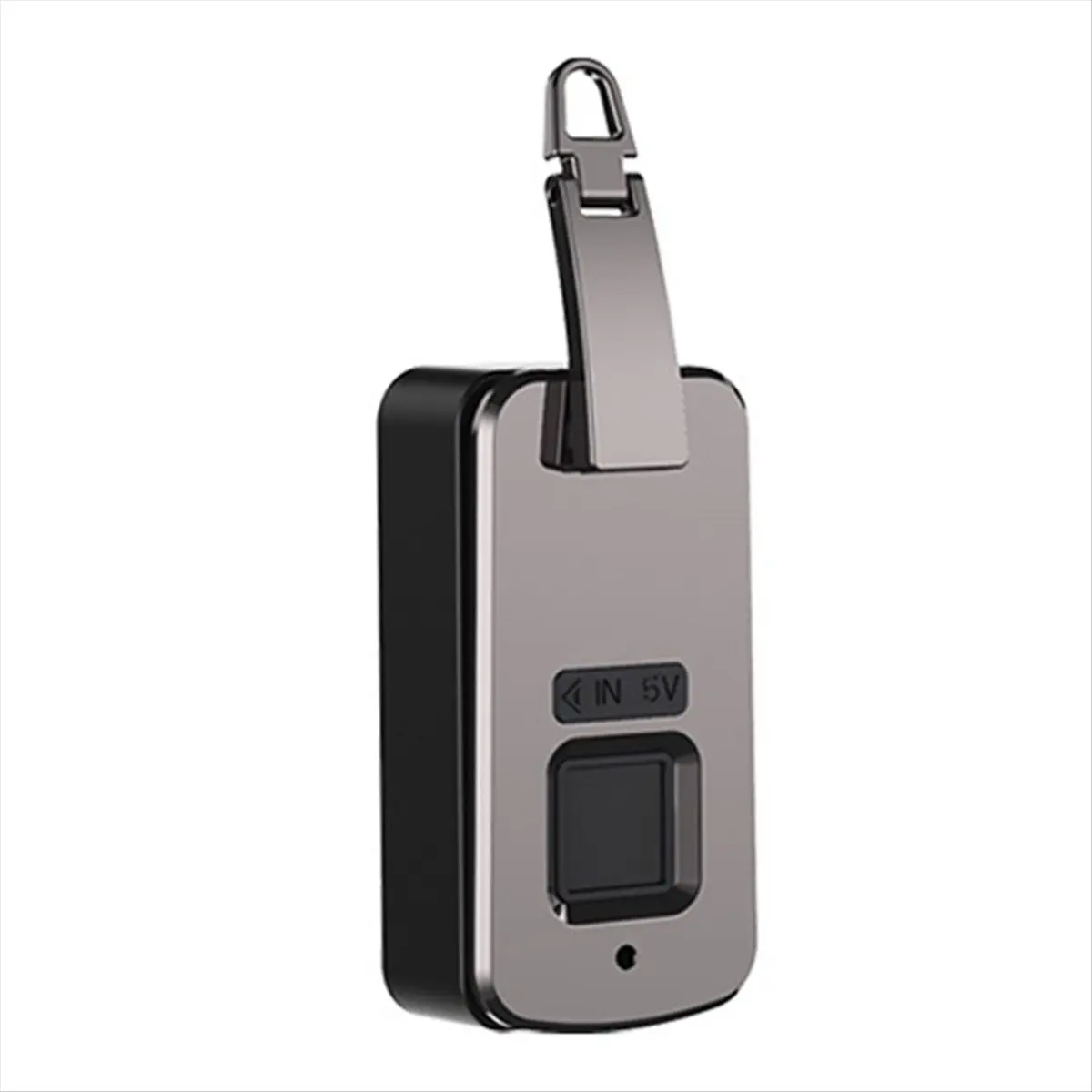 ABZT  Anti-Theft Fingerprint Padlock USB Rechargeable Waterproof for Luggage Suitcase Embedded Fingerprint Lock for Bag