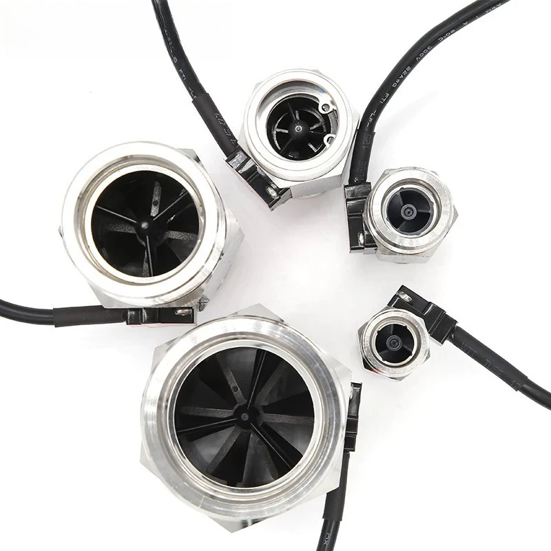 Stainless Steel Hall Flow Meter Electromagnetic Water Flow Sensor Industrial Fluid Flow Rate Sensor for Plumbing Water Dispenser