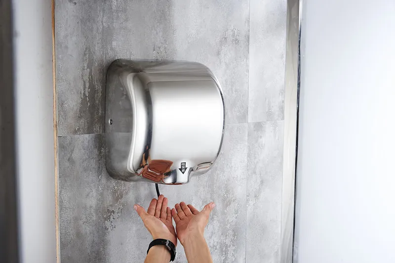 

lll High quality 304 stainless steel automatic hand dryer public bathroom commercial