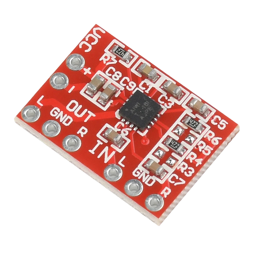 DC 2.3 ~ 5.5V TPA6132 miniaturowy wzmacniacz słuchawkowy płyta wzmacniacza audio różnica do płyty wzmacniacza z pojedynczym wejściem przedwzmacniacz