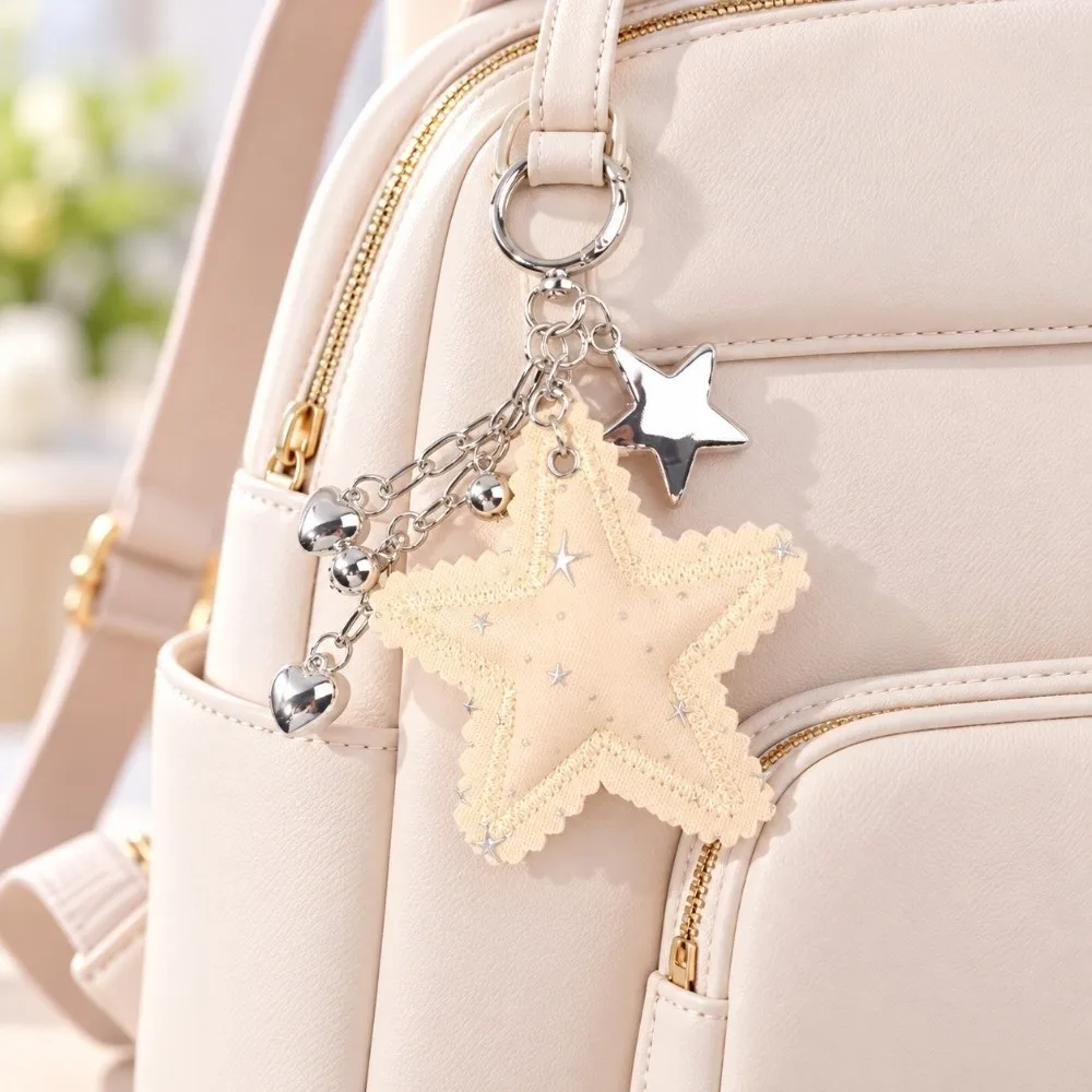 Kawaii Colorful Star Star Phone Pendants Tassel Hanging Charm Star Bag Pendants Multifunctional Bag Accessories For Girl
