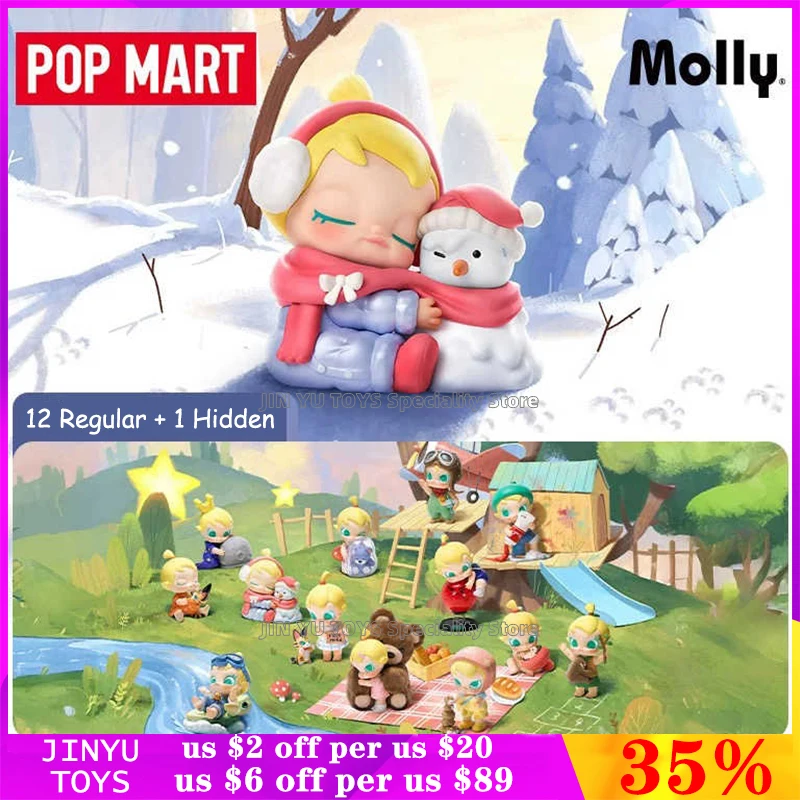 

POP MART Baby Molly MY HUGGABLE DISCOVERY Series Blind Box Toys Cute Anime Action Figure Cartoon Designer Doll Birthday Gifts