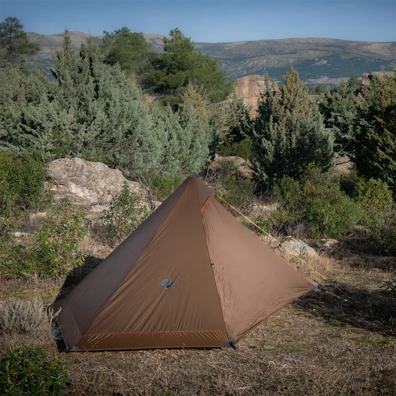 New Version FLAME'S CREED Lanshan 1 Pro Tent 3/4 Season 230*90*125cm 2 Side 20d Silnylon 1 Person Light Weight Camping Tent
