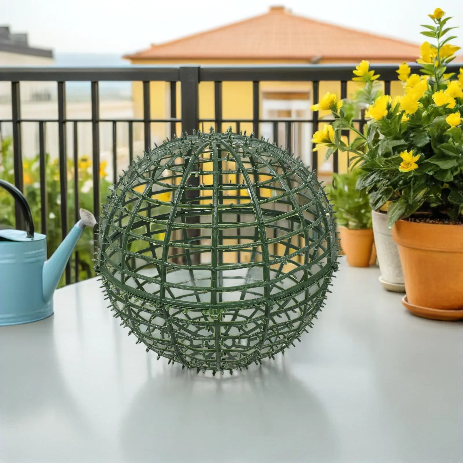 6Pcs Garden Topiary Ball Rack Flower Stand Support Frame Plant Cage Holder DIY Flower Arrangement Outdoor Plant Supports Balcony