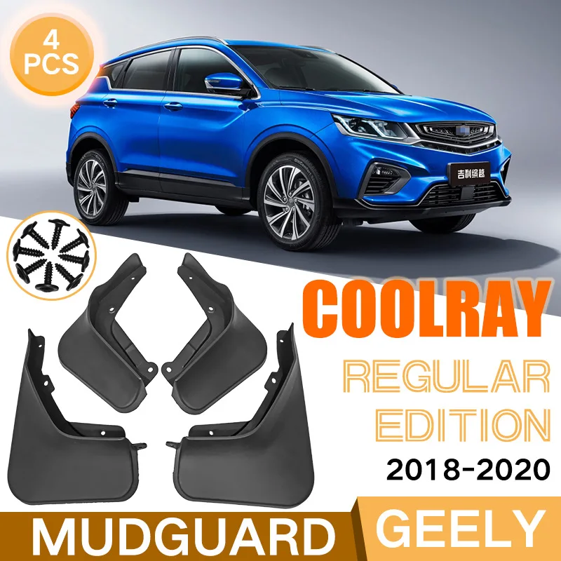 

For Geely Coolray 2018-2020 Car Molded Mud Flaps Splash Guards Mudguards Front Rear Styling Front Rear Car Accessories