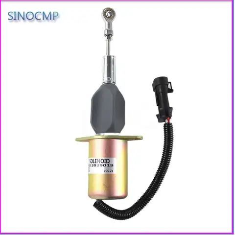 Cummins 중장비 굴삭기 부품용 정지 솔레노이드 밸브, 연료 차단 솔레노이드 3939019 SA-4889-24 SA-5006-24 3964622, 24V