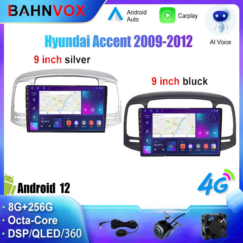 

Android Car Radio GPS Navigation Multimedia Video Player for Hyundai Accent 2009 2012 Stereo Tape Recorder Screen Head Unit