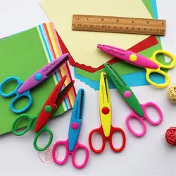 Child Safety Scissor Set of 6 - Various Shapes, Stainless Steel & PPSU Handmade Scissors for Scrapbooking, Art Projects