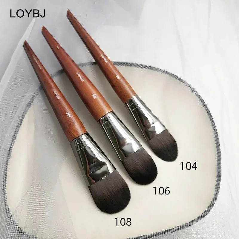 LOYBJ Professional Foundation Brush Cosmetics Flat Makeup Brushes Liquid Foundation Powder Concealer Contour Make Up Beauty Tool