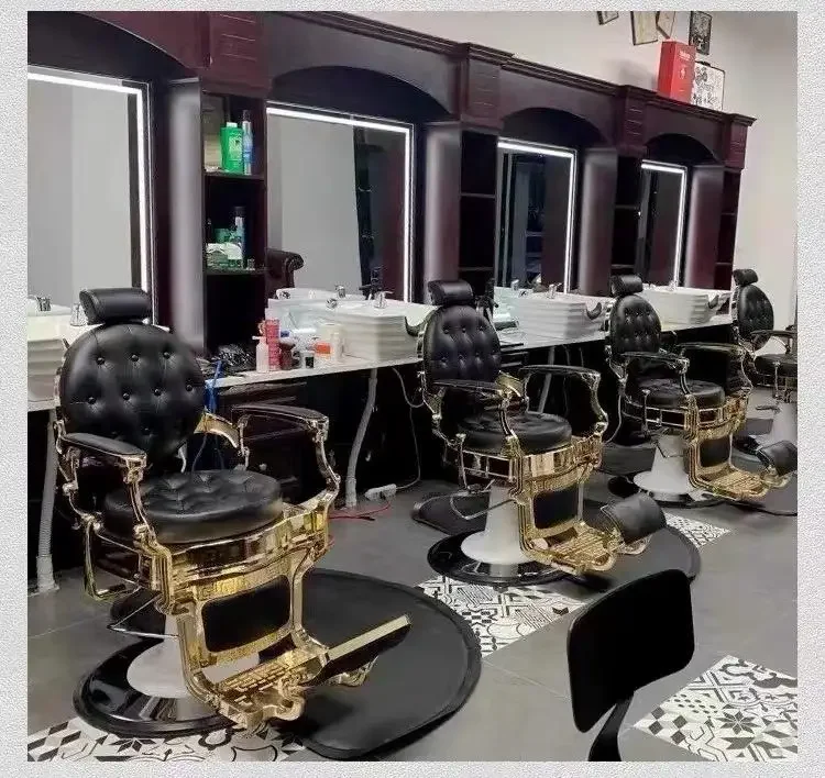 MORE DESIGN new design Hairdressing Hair Reclining Hydraulic Vintage Shop Furniture Beauty Salon Styling Barber Chair