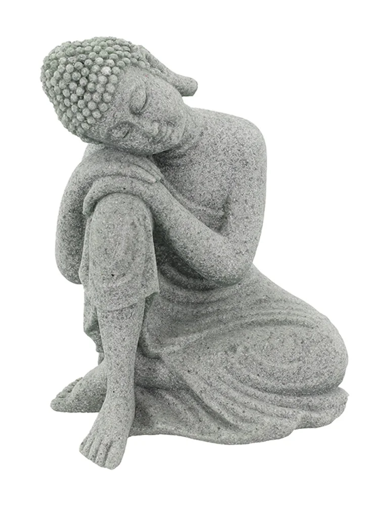 Statues Ornament Buddha Garden Decorate Effect Garden Plants Indoor Outdoor Sandstone Lawn Ornaments Brand New