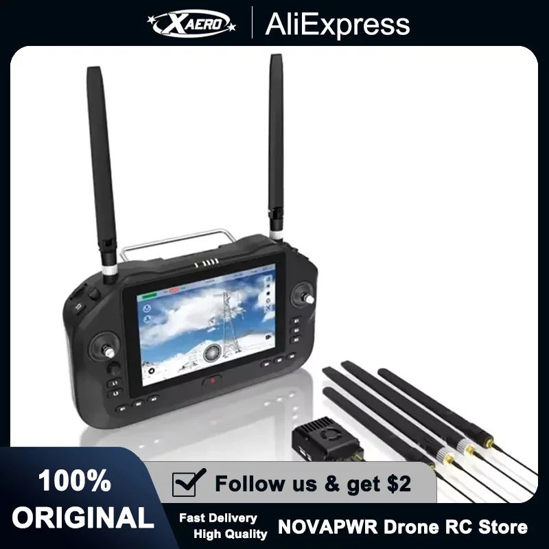 

SIYI UniRC 7 Pro Dual Frequency Band 2.4 & 5 GHz Handheld Ground Station Smart Controller with 7 Inch 1080P