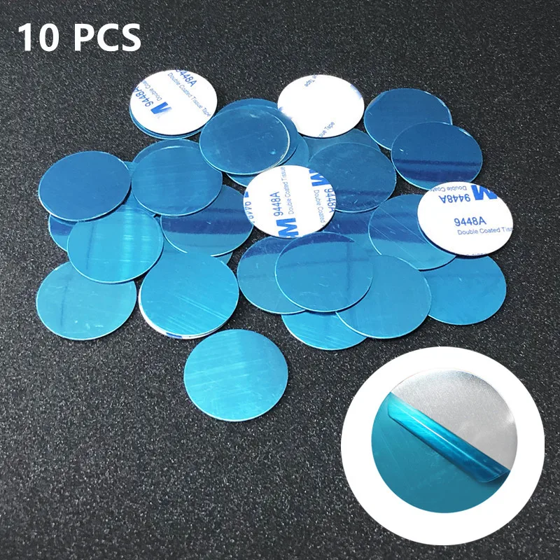 10PCS Sticker Metal Plate Disk Iron Sheet for Magnet Mobile Phone Holder Accessory for Magnetic Car Phone Stand Holders