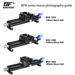 BAFANG Macro Pinion Guide Rail 360° SLR Camera Slide Photography Special Quick Mounting Plate Slide Rail Tripod Accessories