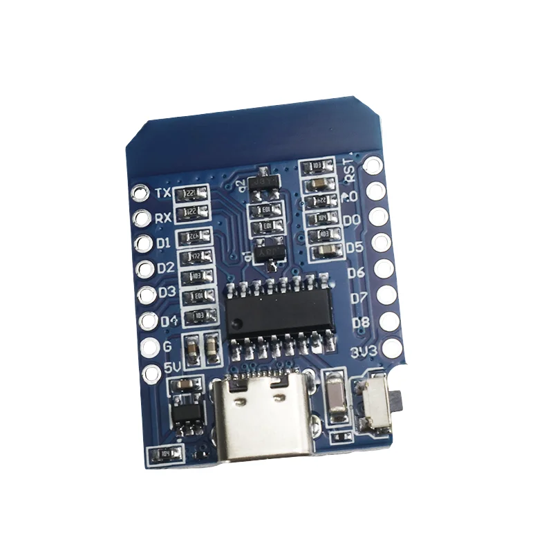 ESP8266 ESP12F USB Type-C D1 لوحة تطوير صغيرة ESP8266 منفذ تسلسلي لاسلكي WIFI تطوير إنترنت الأشياء لوحة تركيبية Mcu توسيع