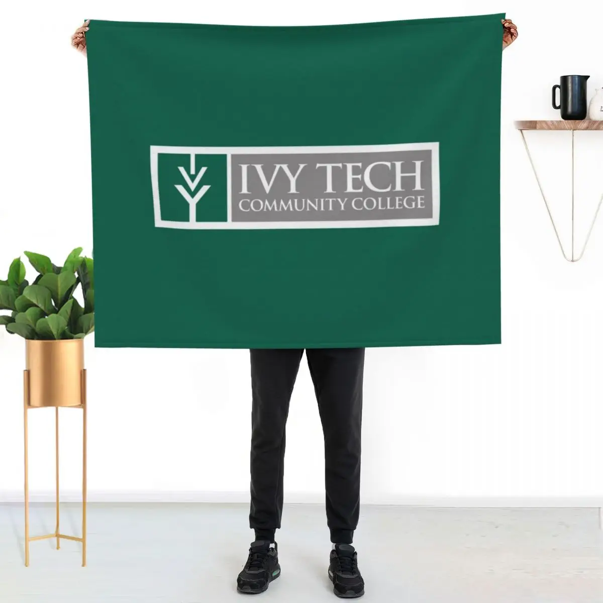 Ivy Tech Community College of Indiana Throw Blanket heavy to sleep Softest halloween Summer Luxury Throw Moving Blankets
