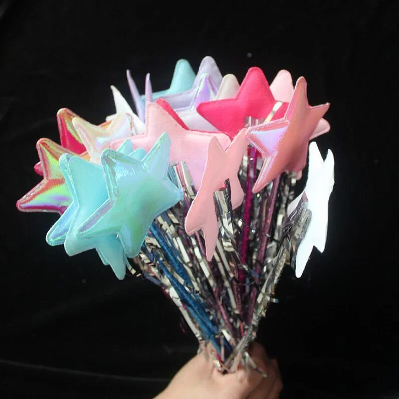 24 Packs Star Magic Wand Angel Fairy Wands Sticks Costume Props  Gift  Baby Shower Party Favor  Birthday  Halloween