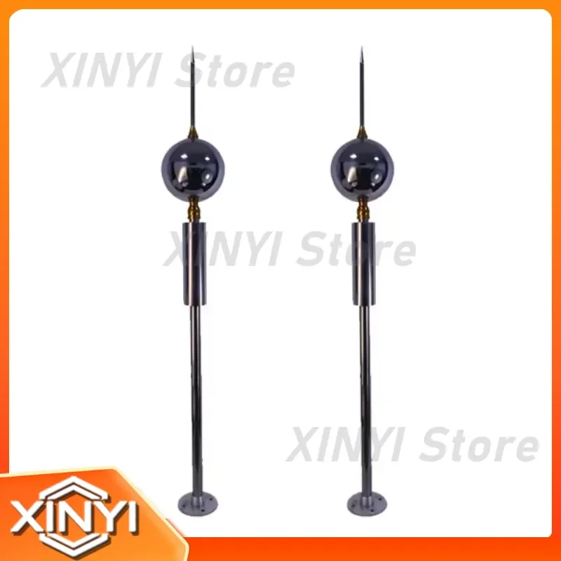 Universal Globe Lightning Rod Stainless Steel 304 Up to 85 Meters Protection Radius 10 Year Warranty for Buildings Structures