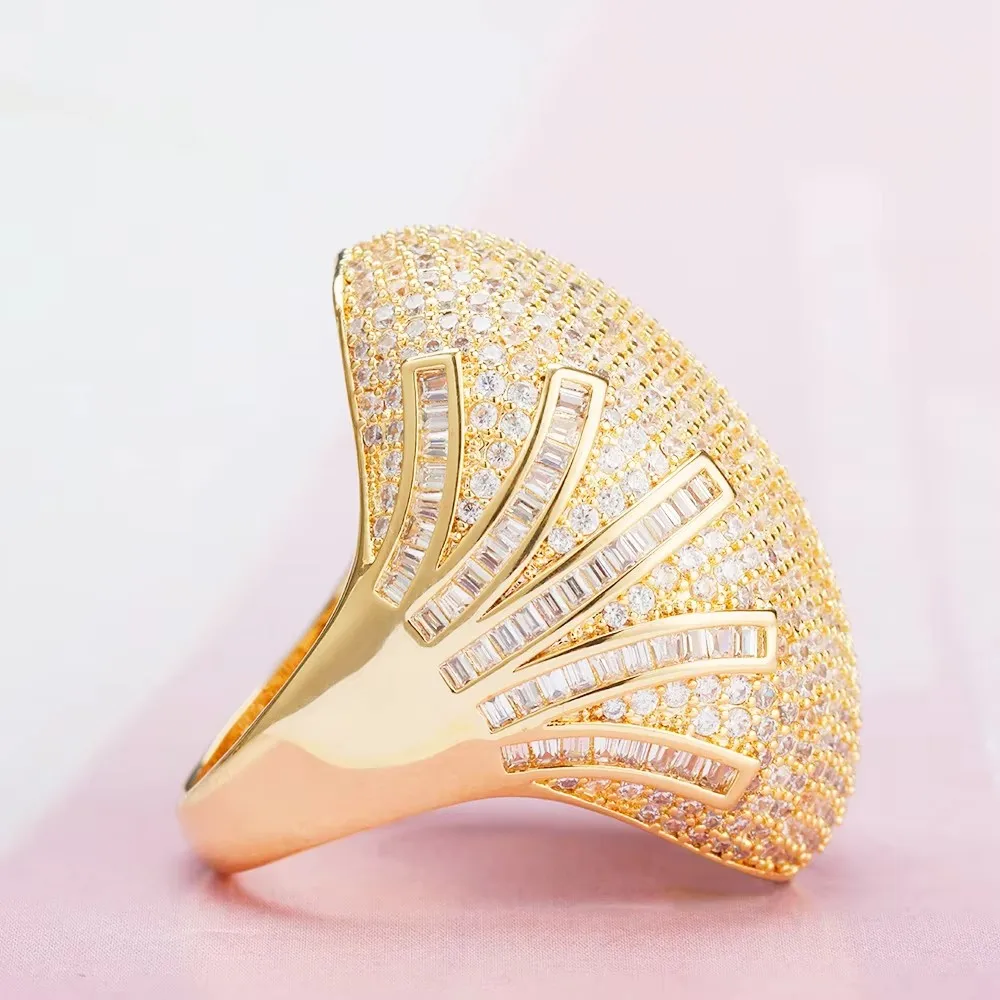 

JEWEL 2025 New Style Crown Oval Geometry Chic Luxury Women For Ring High Quality AAA+ Cubic Zirconia Women Wedding Jewelry Gift