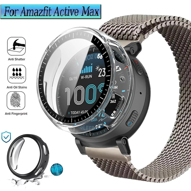PC Case/TPU Case Protective shell For Amazfit Active Max High definition glass For Amazfit Active Max Shell Watch Accessories