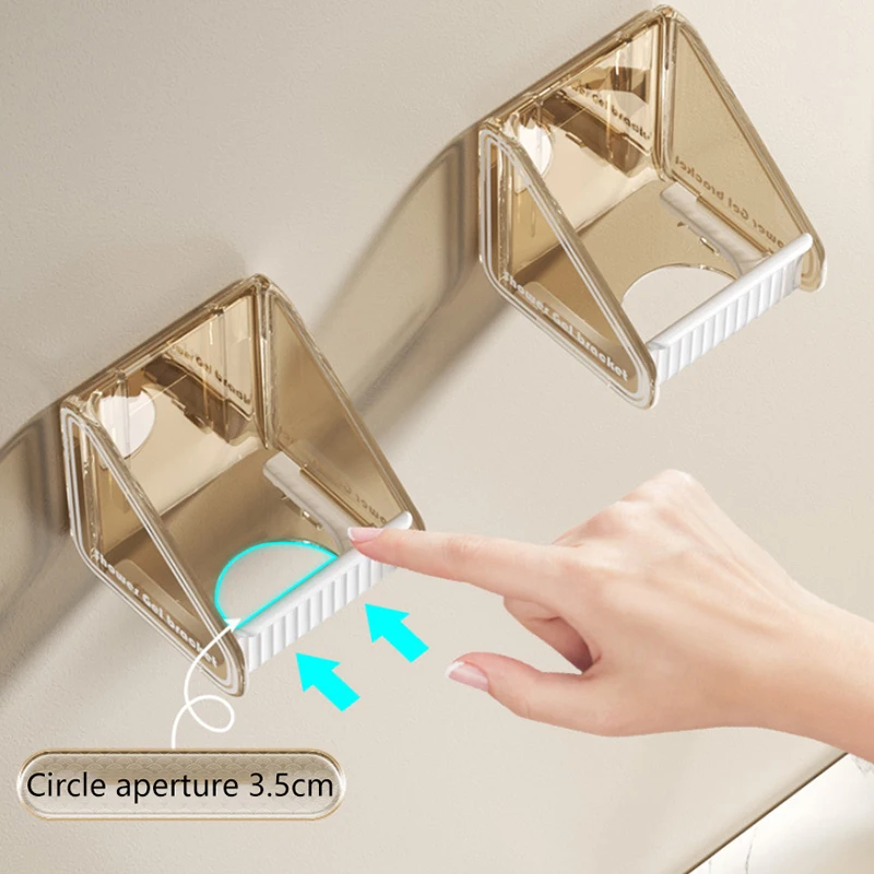 2Pcs Punch-freies Dusche Gel Flasche Rack Wand Montiert Einstellbare Lagerung Rack Shampoo Flasche Spender