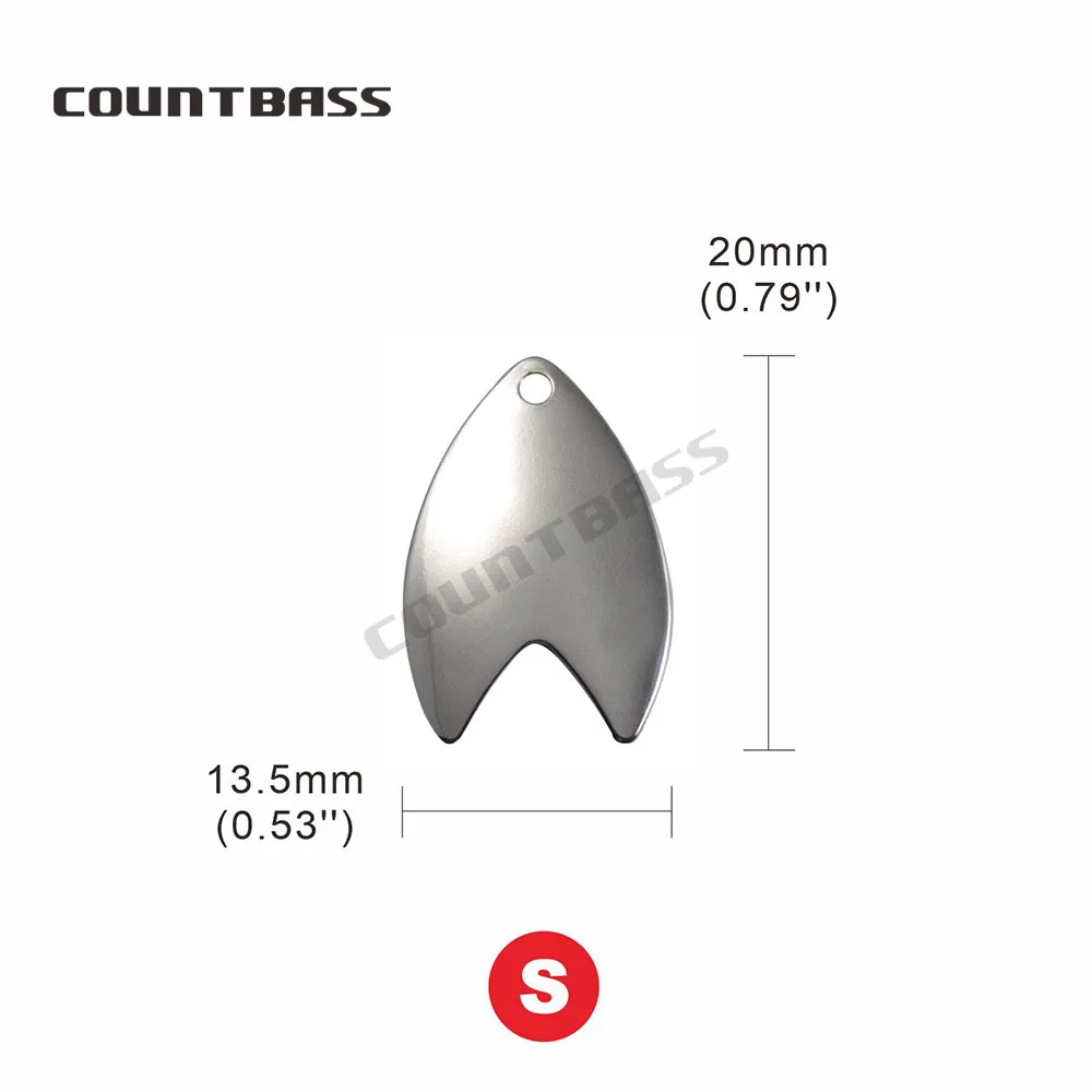 Cuchillas Dakota acero níquel Countbass para Kokanee y spinners