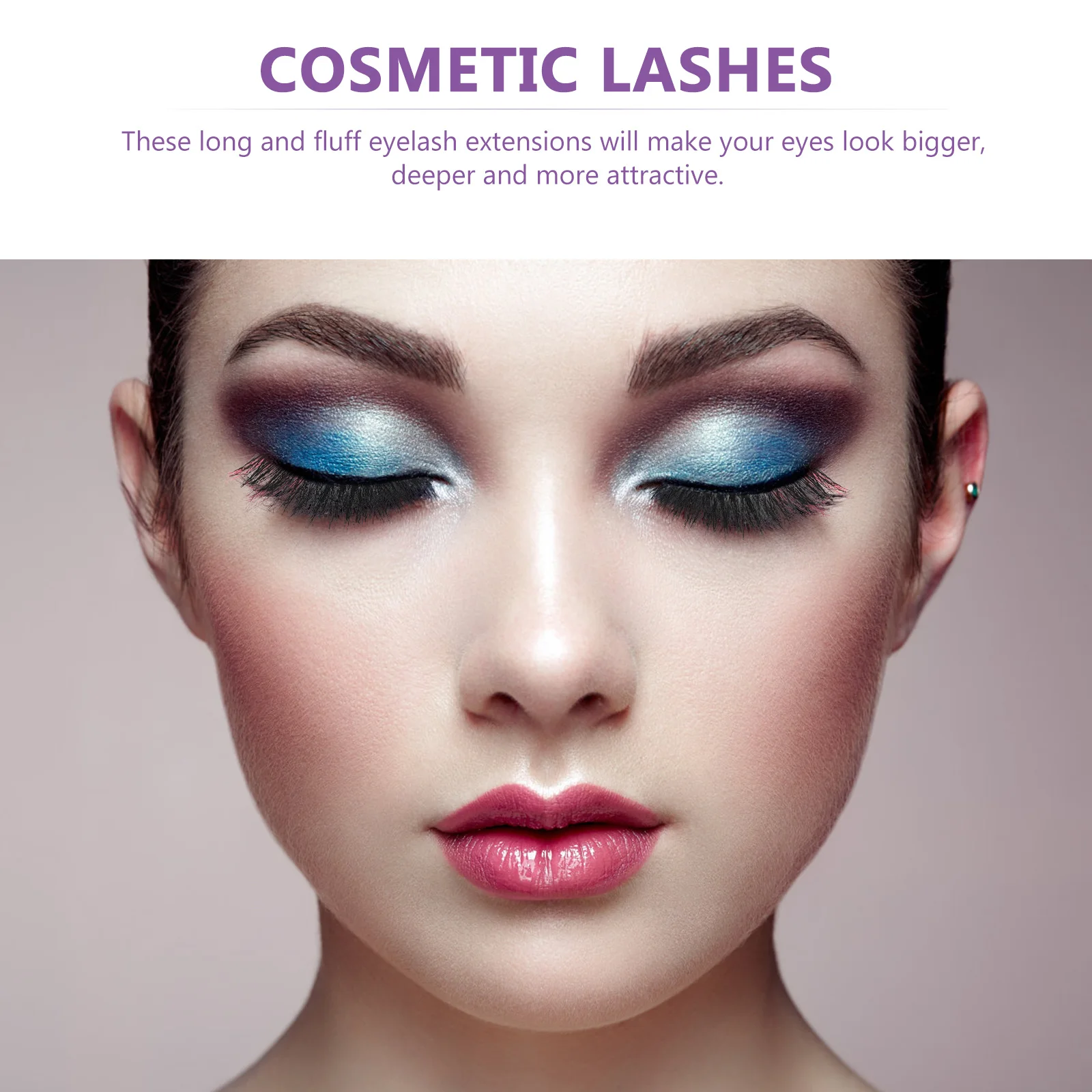 5 paia di ciglia colorate finte ciglia finte per cosplay Halloween Natale Incontri Spettacolo teatrale Scatto di foto