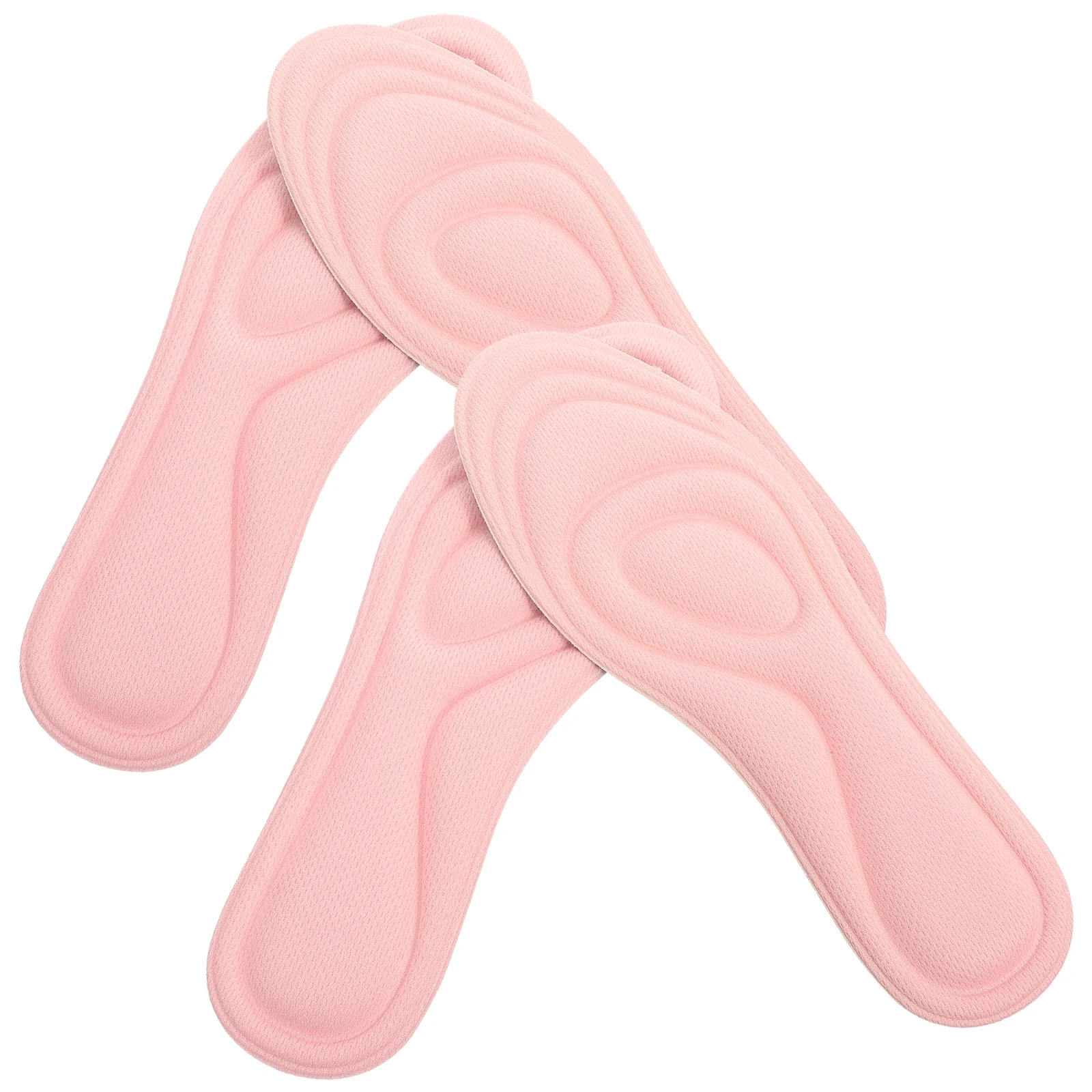 

2 Pairs Shock Absorbing Insoles Soft Sponge Inserts Reusable Breathable Arch Support Lightweight Non Slip Foot Pads for Daily