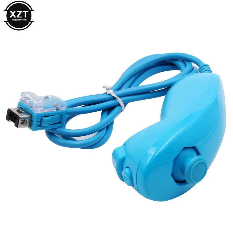 For Nintendo Wii Game Controller 5 colors Nunchuck Hand Curved Game Handle Controller Nunchuk For Wii Gamepad Accessories image 3