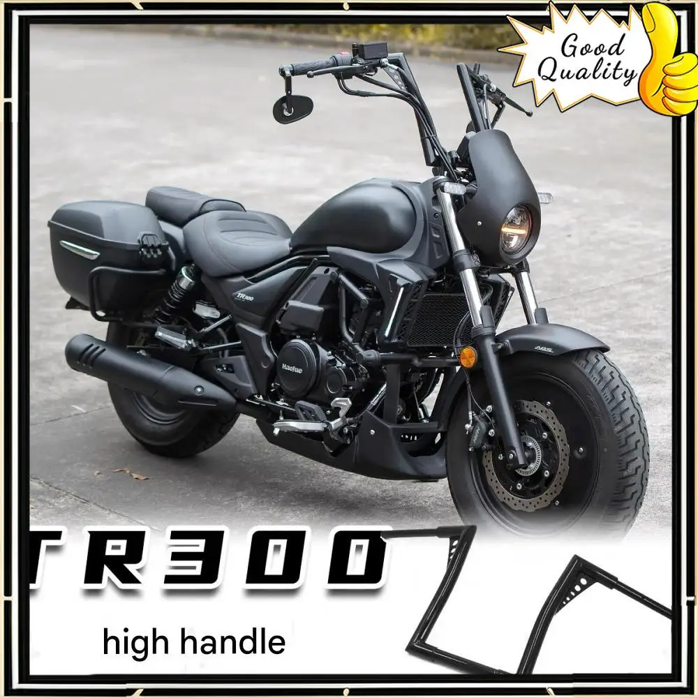 

Good Quality For Haojue motorcycle TR300 modified horn handlebar heightened direction Harley cruise style handlebar