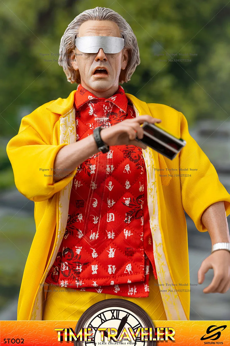 SaturnToys ST002 1/6 Movable Male Action Figure Doctor Brown Back To The Future Time Traveler 12\