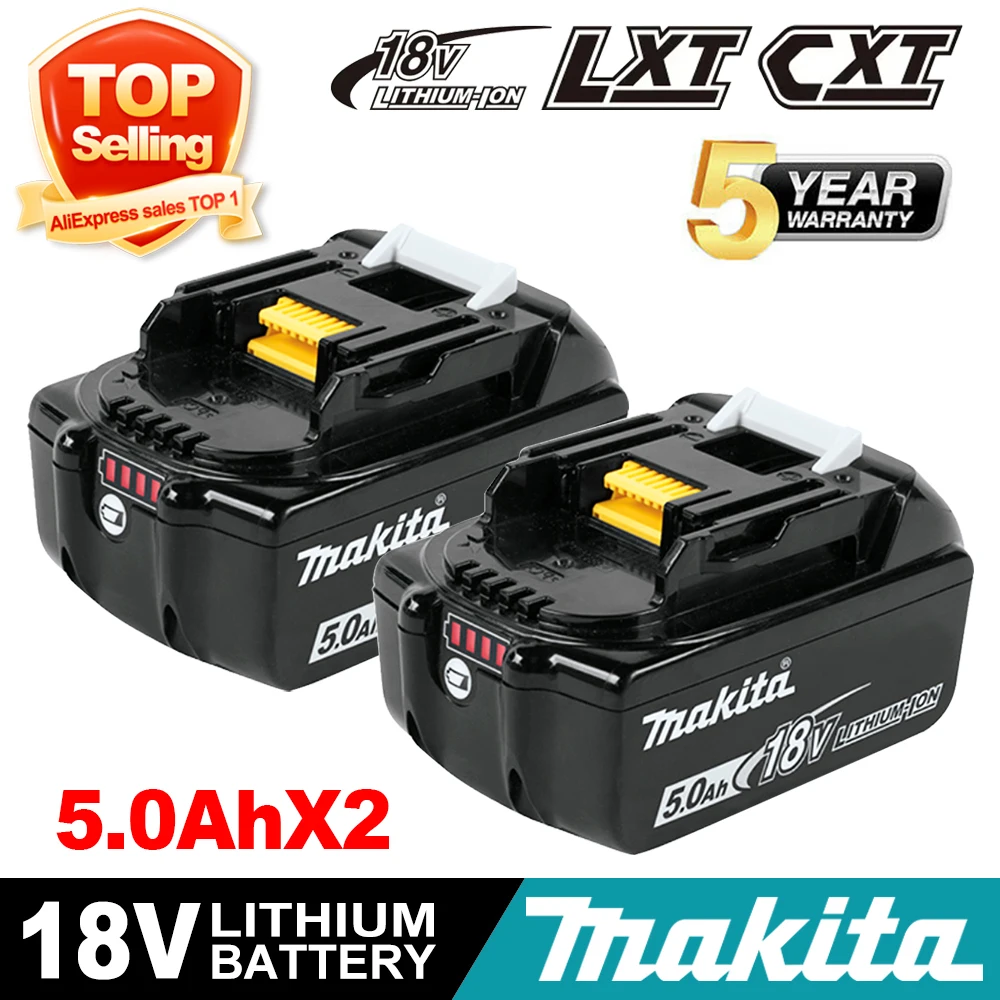 

DHL Ship With Charger BL1860 Rechargeable Battery 18V 6.0Ah Lithium Ion for Makita 18v Battery 6Ah BL1850 BL1880 BL1860B LXT400