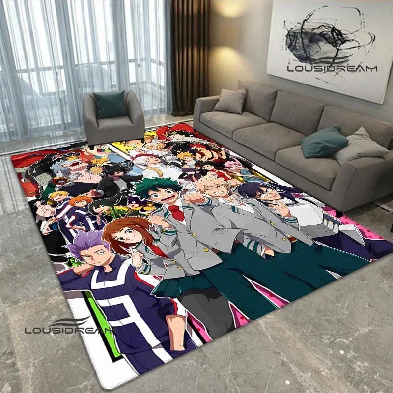 My Hero Academia Cartoon Printed carpet Non -slip carpet rugs for bedroom area rug room decor Yoga mat Door pad birthday gift