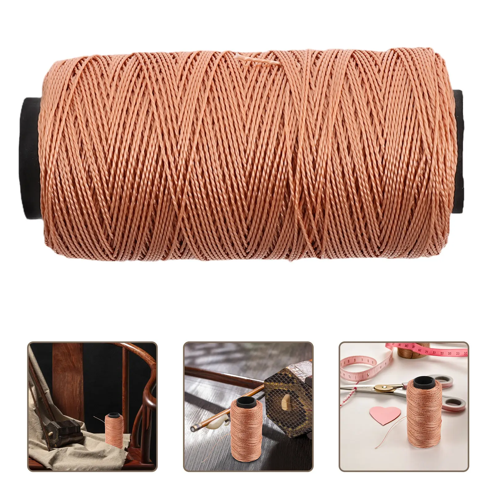 

Waxed Erhu Qianjin String 1 Roll Heavy-Duty Erhu Replacement Strong Wear-Resistant Cable for Traditional String Instrument