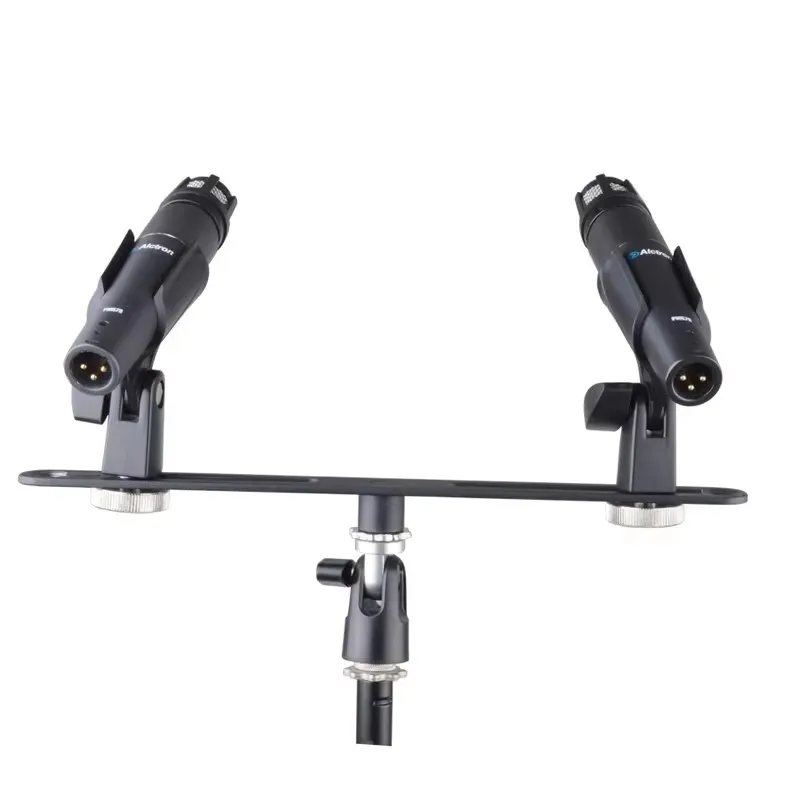 Alctron MAS020 double microphone stand stereo recording dual microphone stand